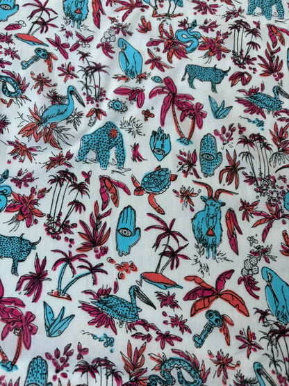 HOMER 032 cotton voile LSD trip print