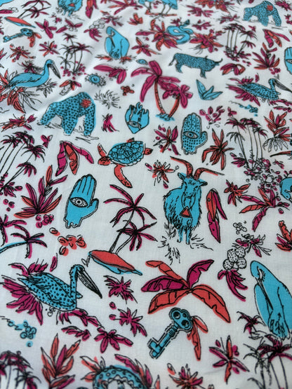 HOMER 032 cotton voile LSD trip print