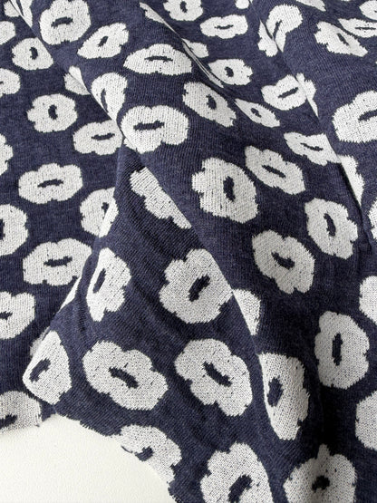 JOEL 012 navy/white jersey jacquard