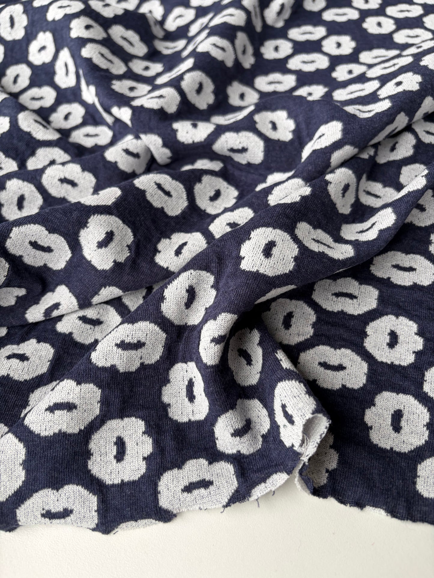 JOEL 012 navy/white jersey jacquard