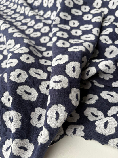 JOEL 012 navy/white jersey jacquard