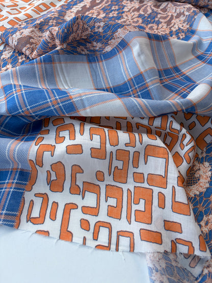HOMER 035 cotton voile patchwork print
