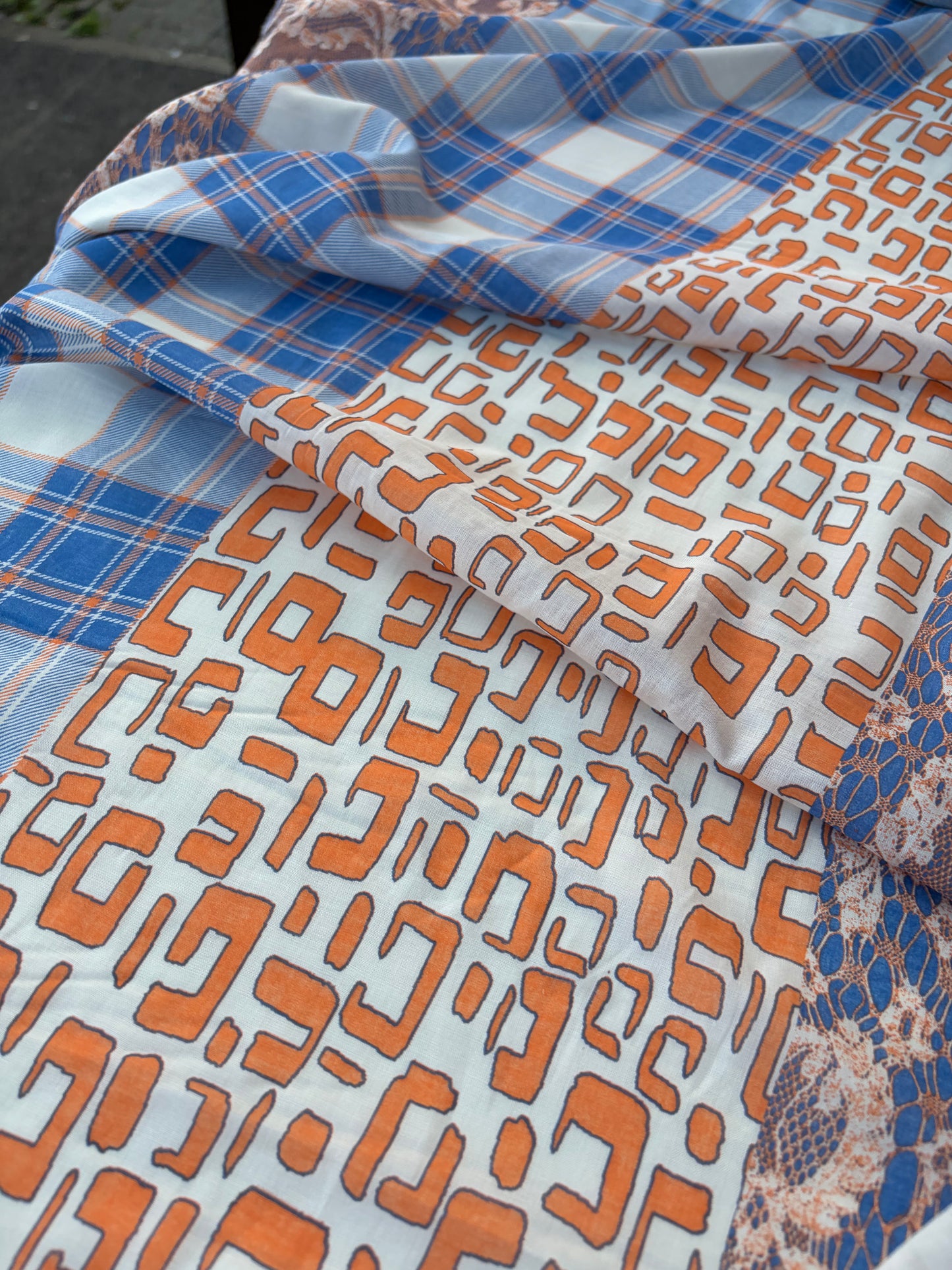 HOMER 035 cotton voile patchwork print