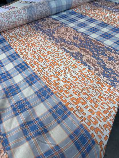 HOMER 035 cotton voile patchwork print