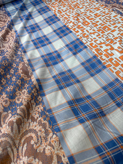 HOMER 035 cotton voile patchwork print