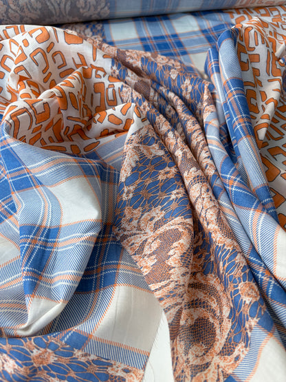 HOMER 035 cotton voile patchwork print