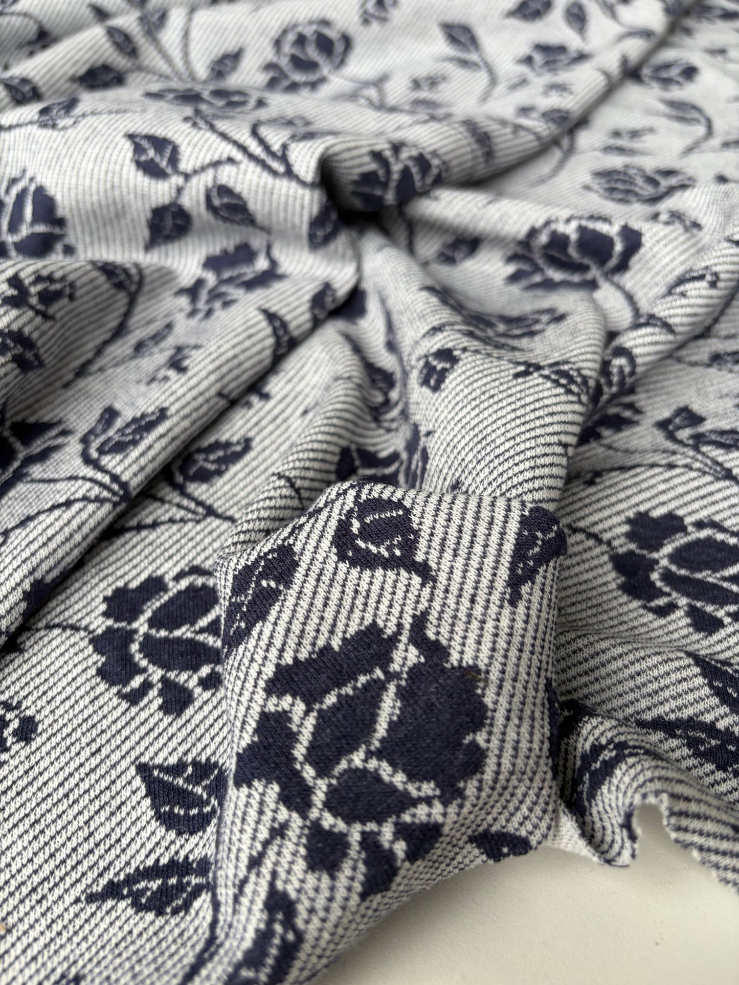 JOEL 015 navy/white jersey jacquard