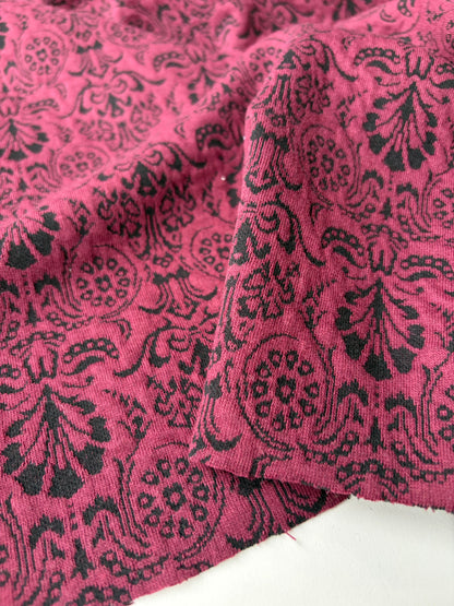 JOEL 016 framboise/black jersey jacquard