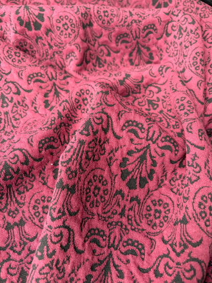 JOEL 016 framboise/black jersey jacquard