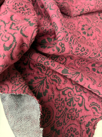 JOEL 016 framboise/black jersey jacquard