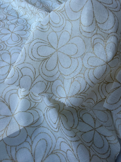 PC HOMER 040 cotton voile golden print
