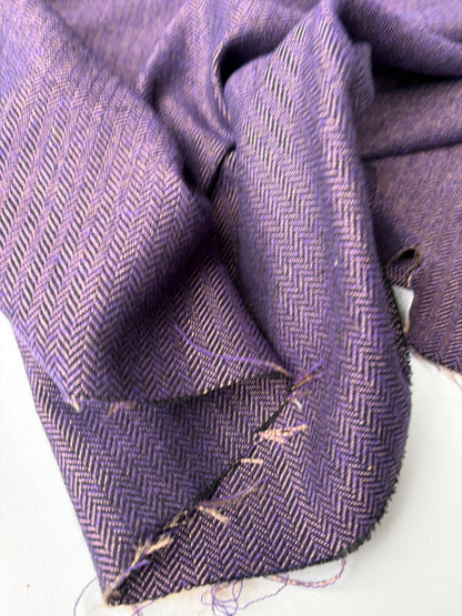 JOEL 019 wool herringbone with golden lurex