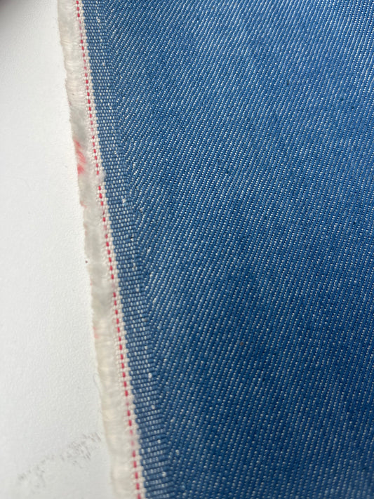 JACOB 2020 raw light indigo denim, no stretch red selvedge