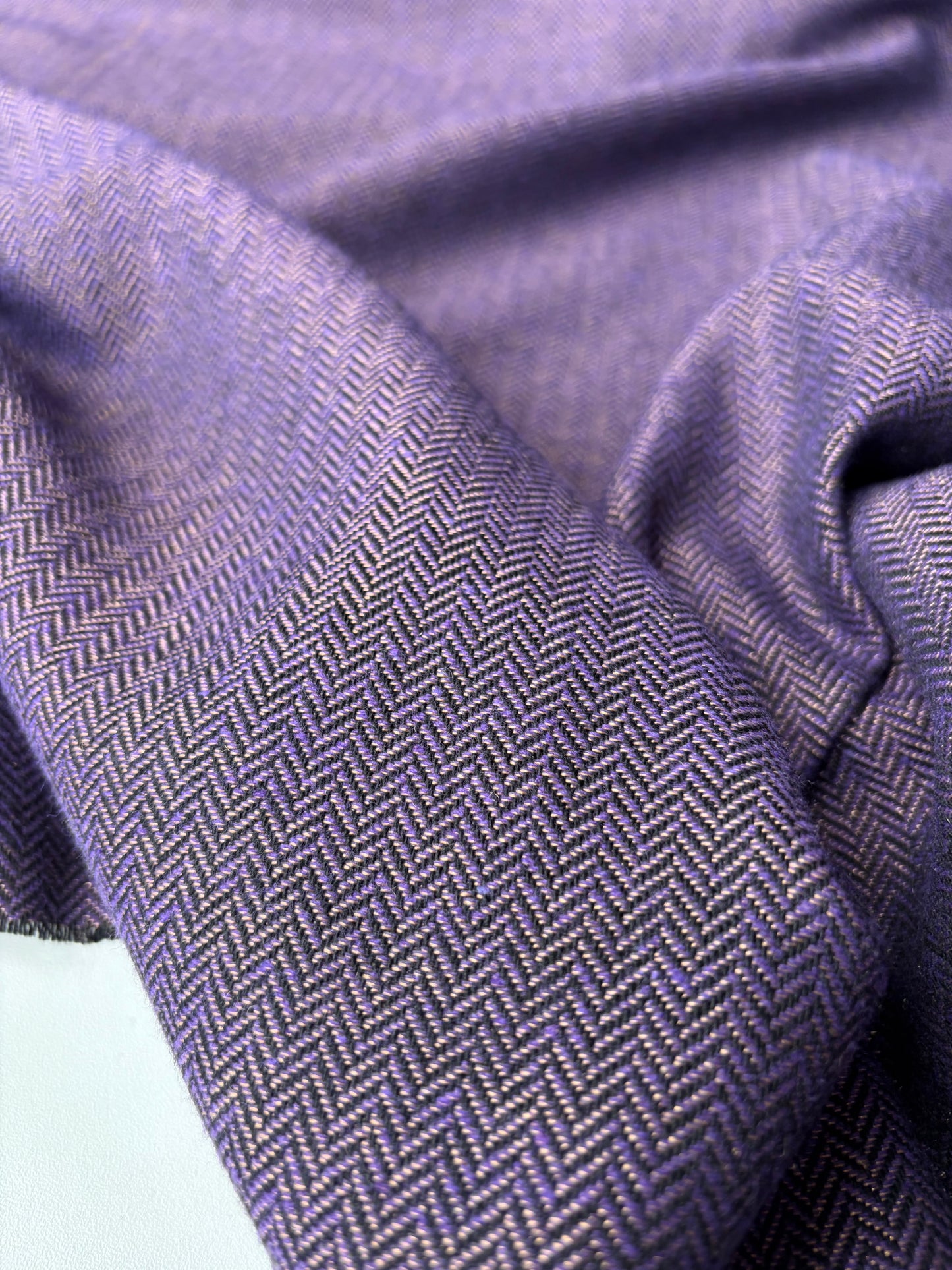 JOEL 019 wool herringbone with golden lurex