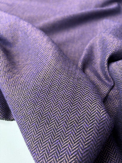 JOEL 019 wool herringbone with golden lurex