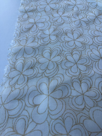 PC HOMER 040 cotton voile golden print