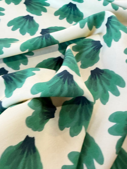 HOMER 047  cotton twill green leaves