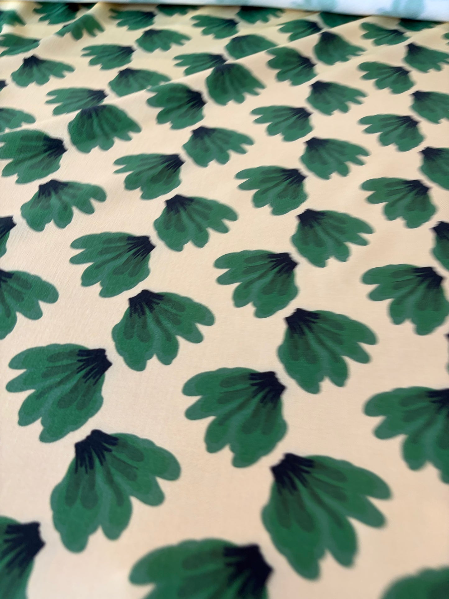 HOMER 047  cotton twill green leaves