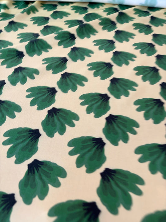 HOMER 047  cotton twill green leaves