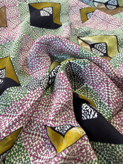 PC HOMER 049 viscose geometrical/ethnical  print