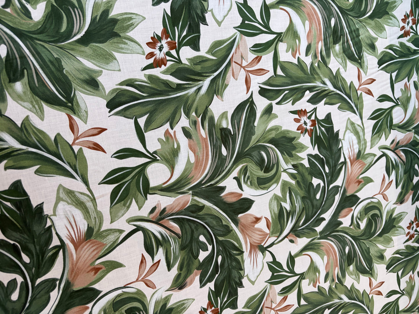 HOMER 050  cotton voile jungle leaves