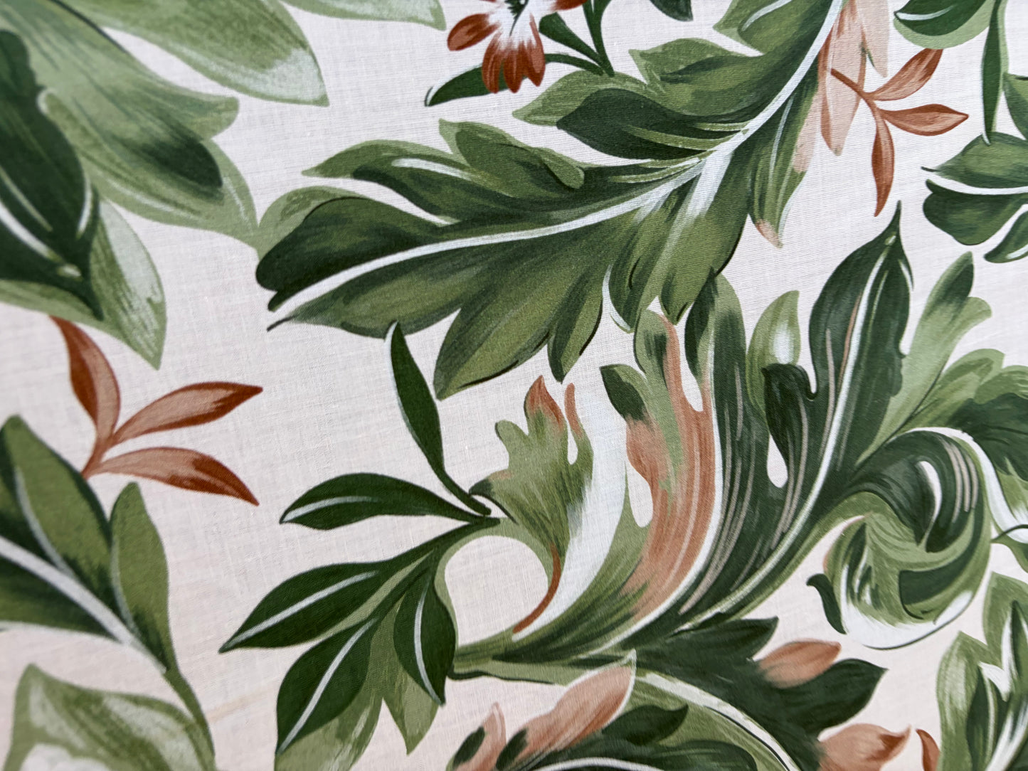 HOMER 050  cotton voile jungle leaves