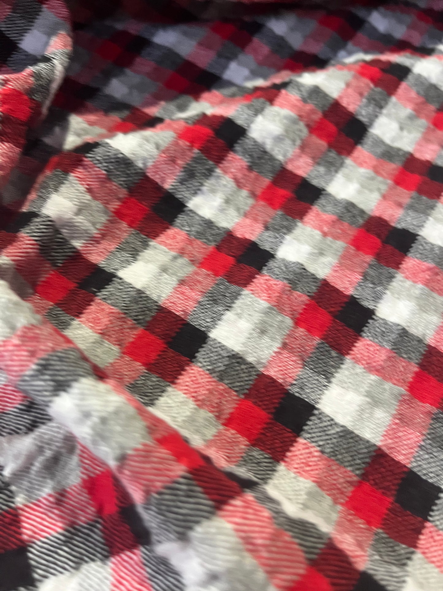 Gaia 040 heavy cotton seersucker check