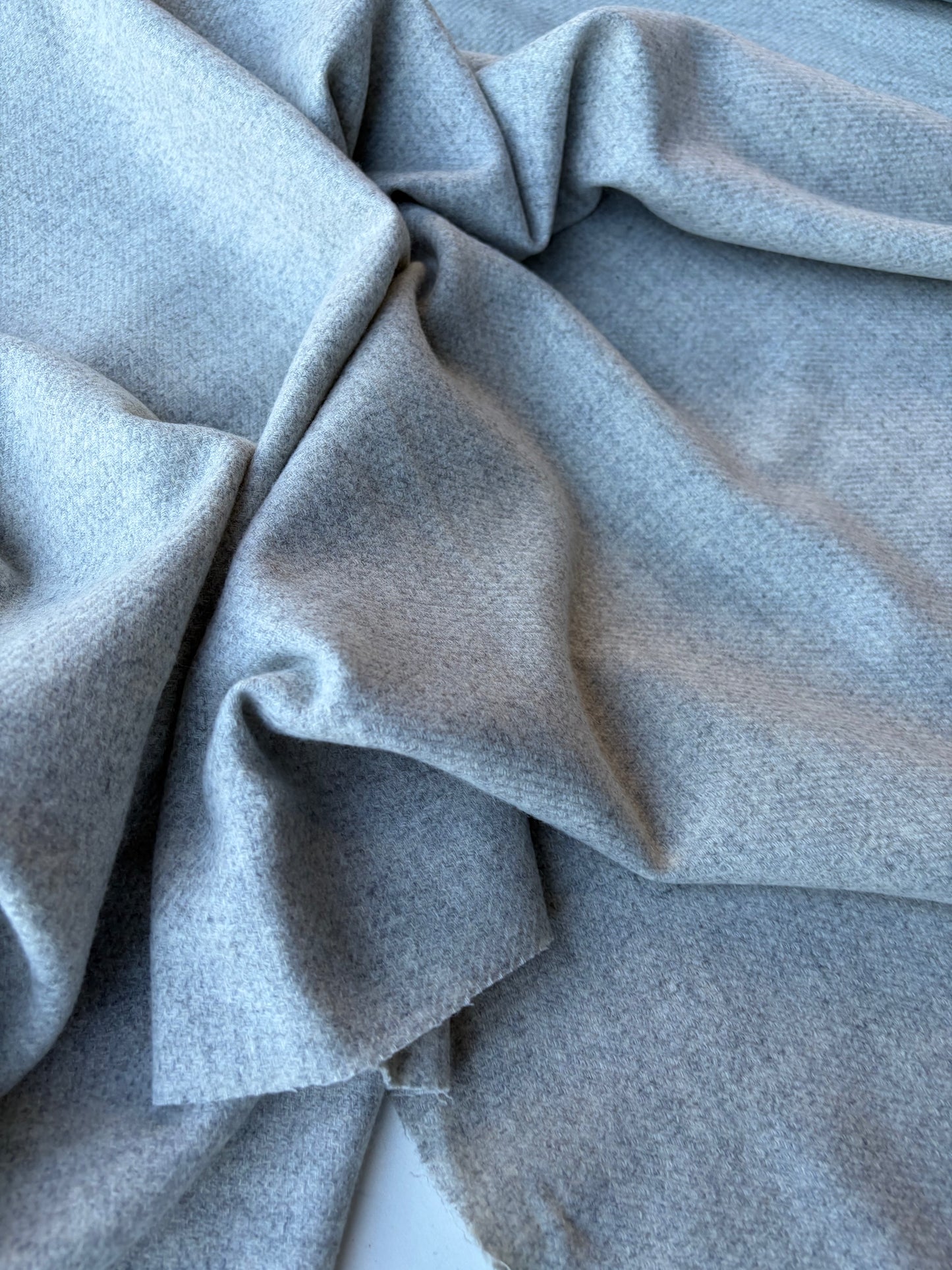 JOEL 028 silver grey wool flannel