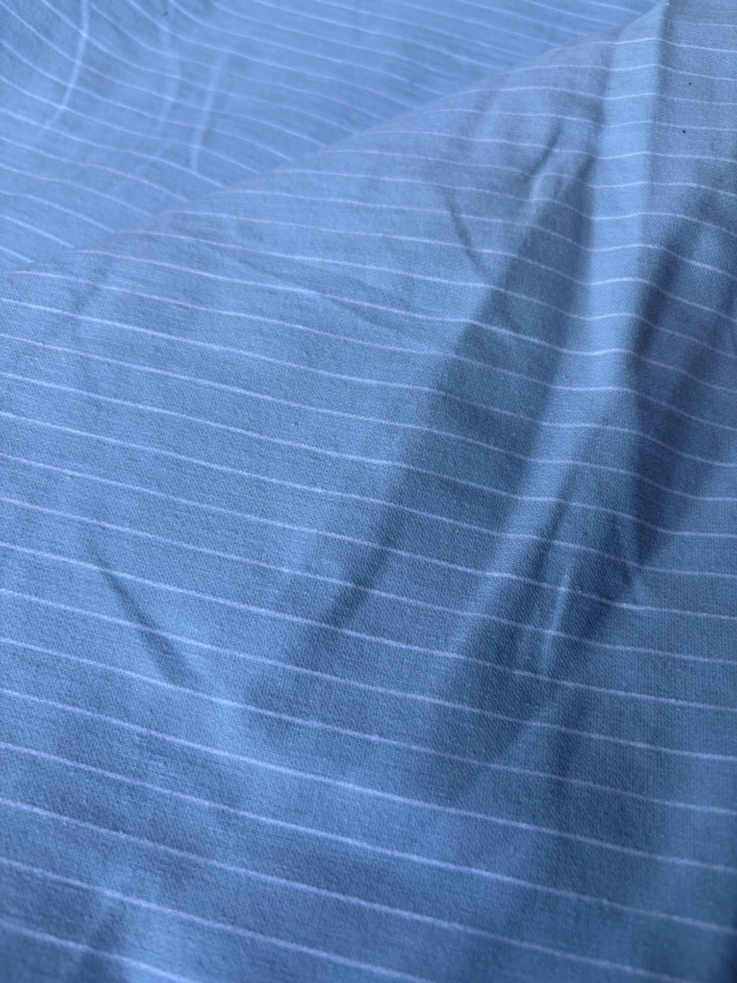 MARGE 003 cotton bengaline stripes light blue