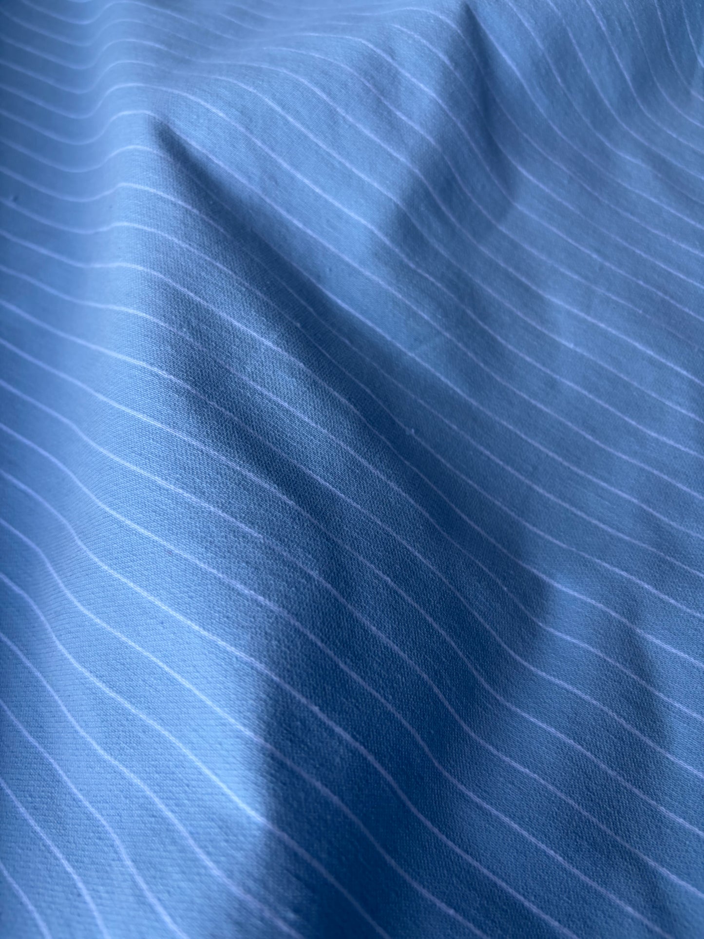 MARGE 003 cotton bengaline stripes light blue