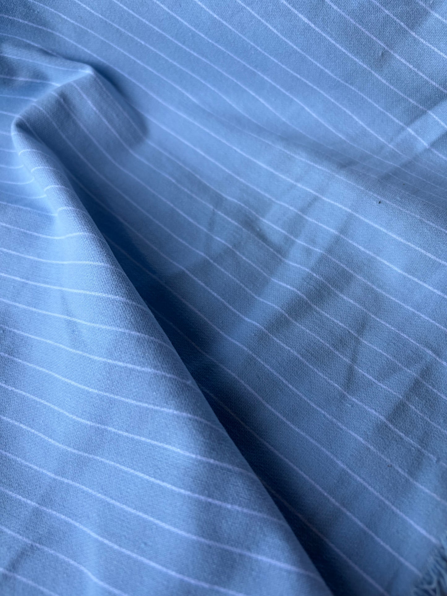 MARGE 003 cotton bengaline stripes light blue