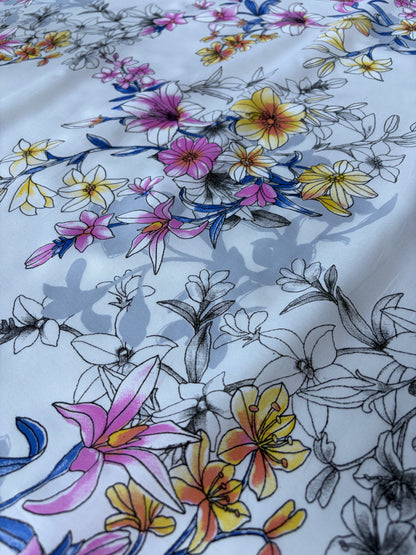 MARGE 004  cotton bachette summer print