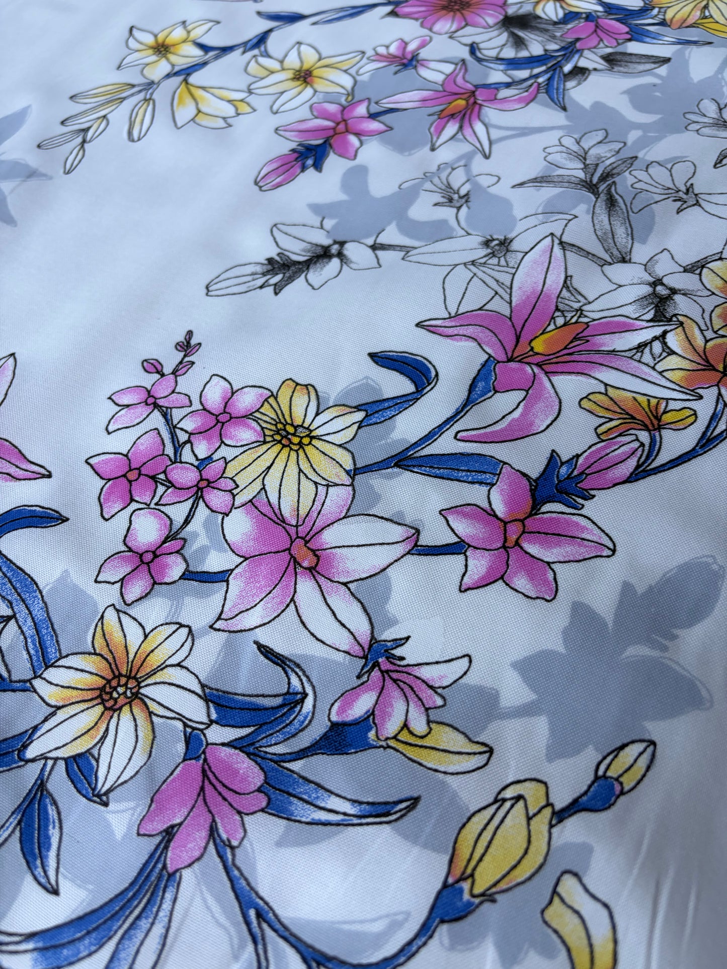 MARGE 004  cotton bachette summer print