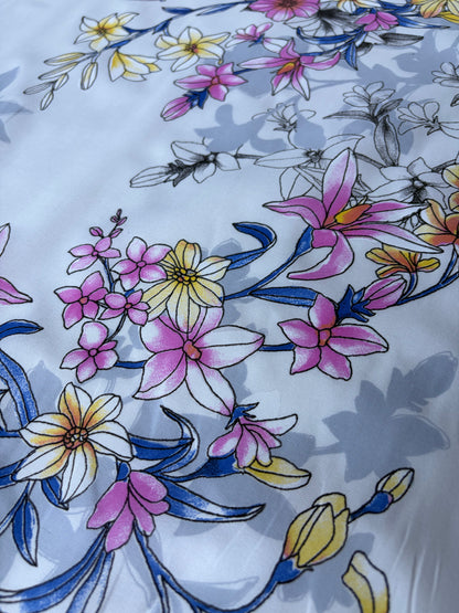 MARGE 004  cotton bachette summer print
