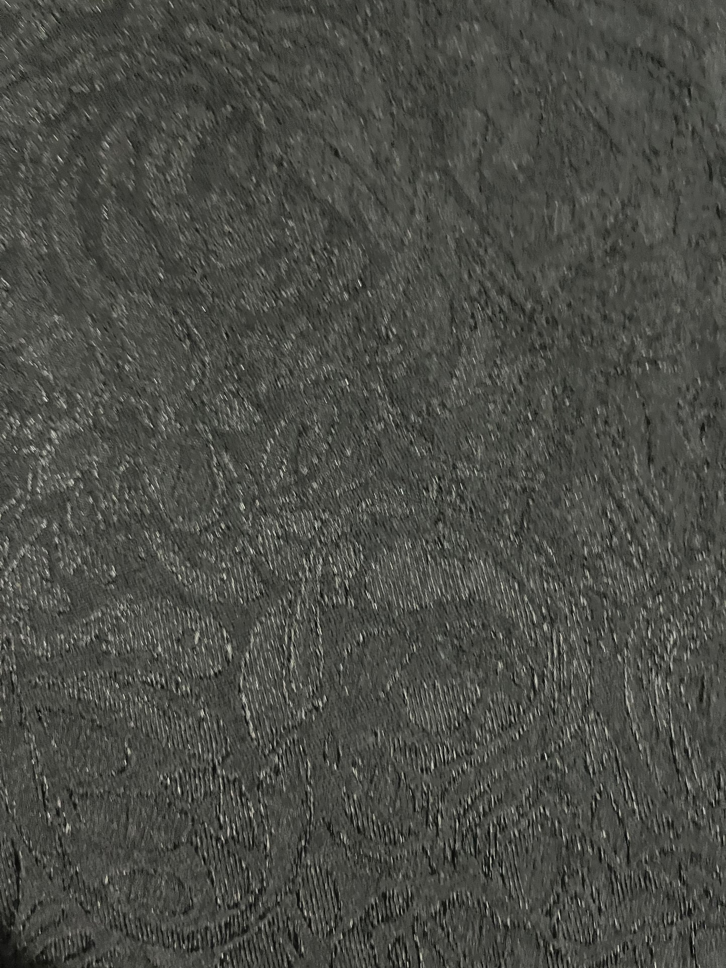 GASPARD 001 cotton stretch jacquard black ornamental design