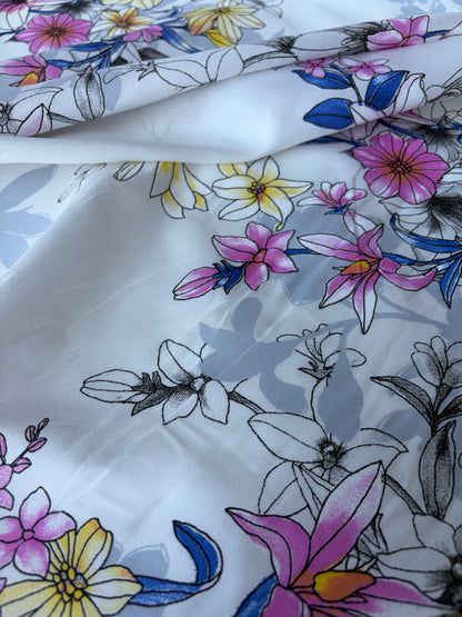 MARGE 004  cotton bachette summer print