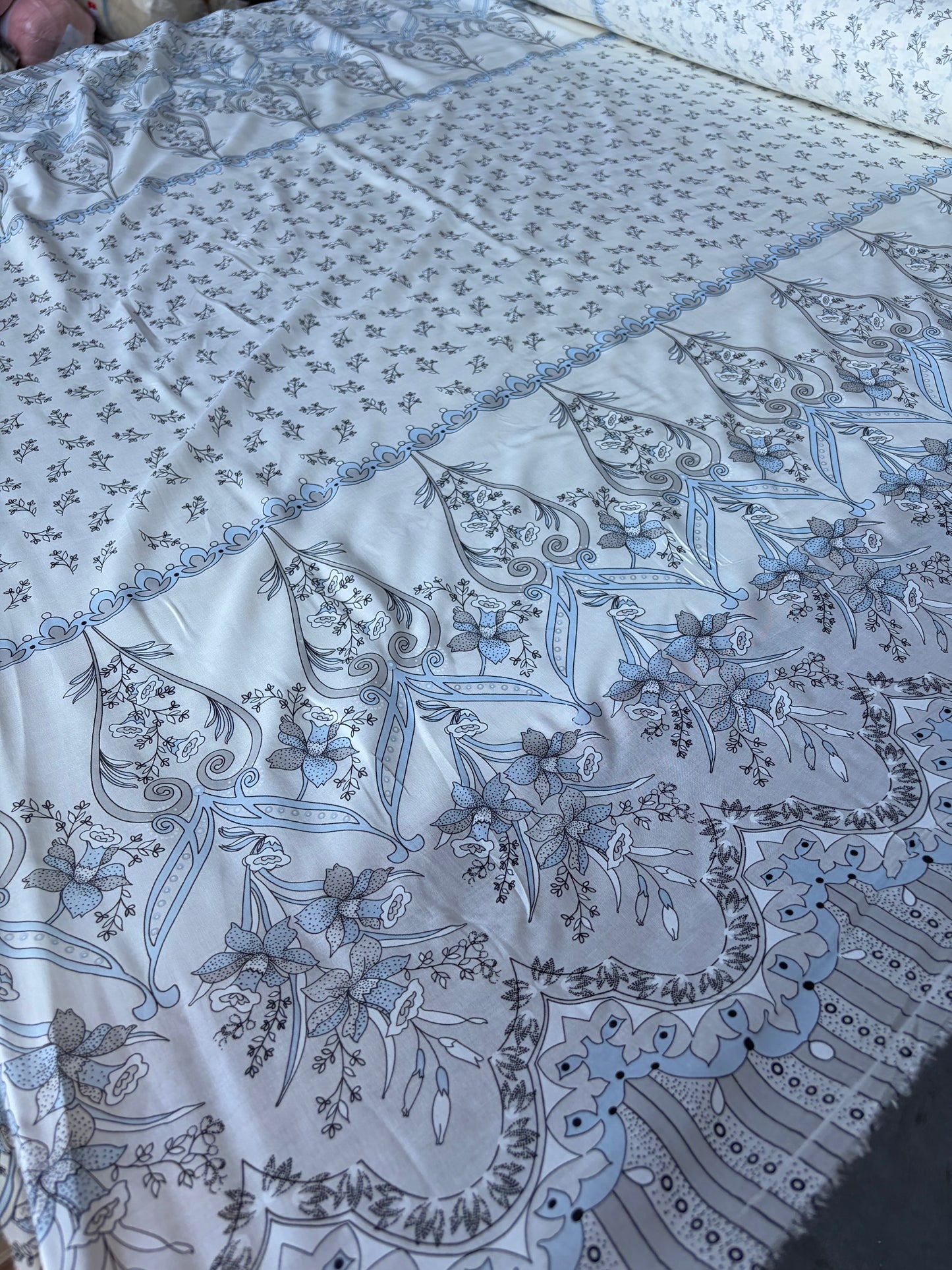 MARGE 005  cotton voile double border print