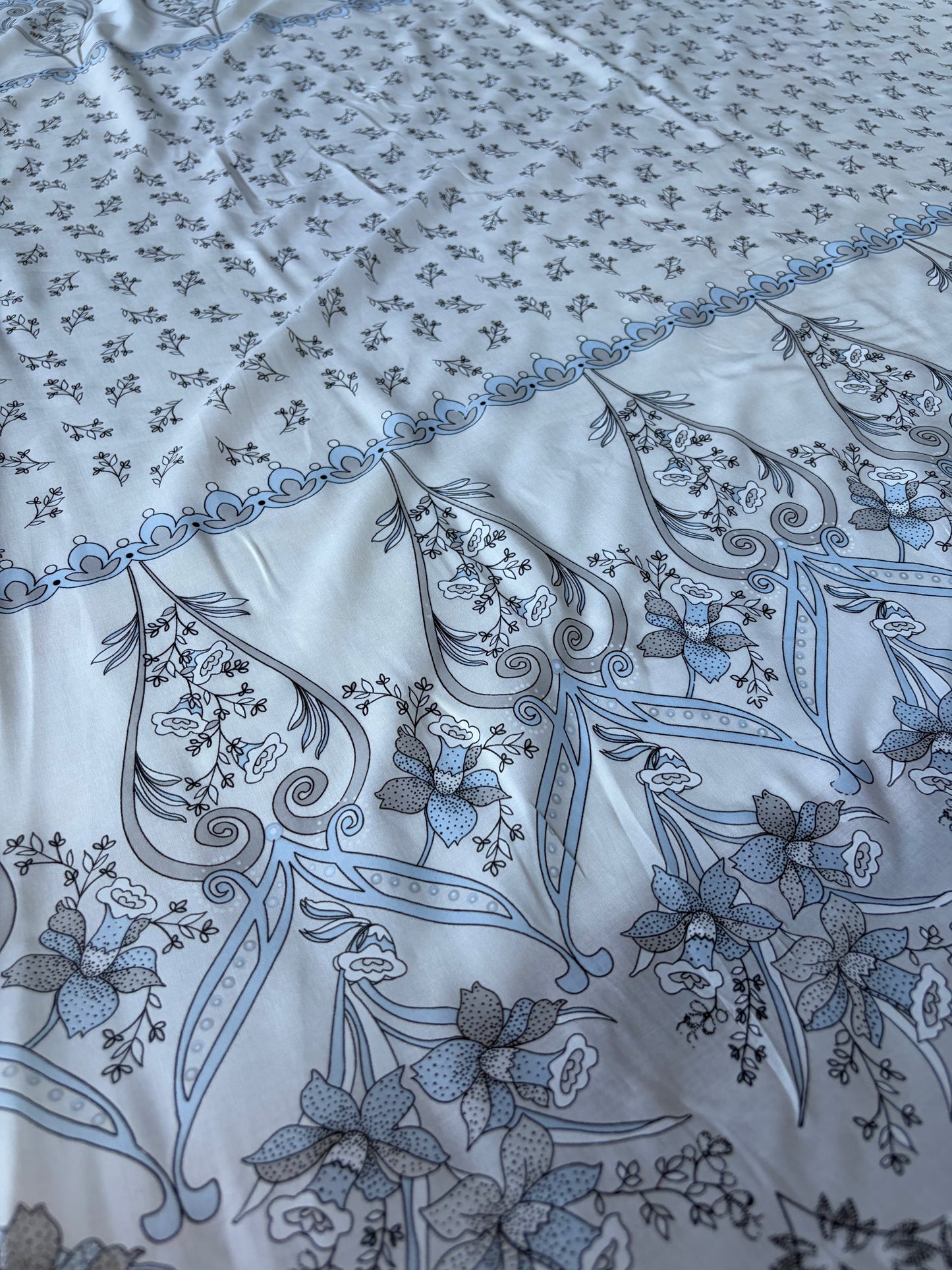 MARGE 005  cotton voile double border print