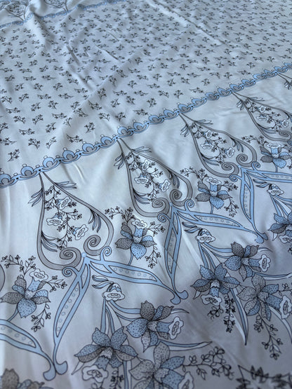 MARGE 005  cotton voile double border print