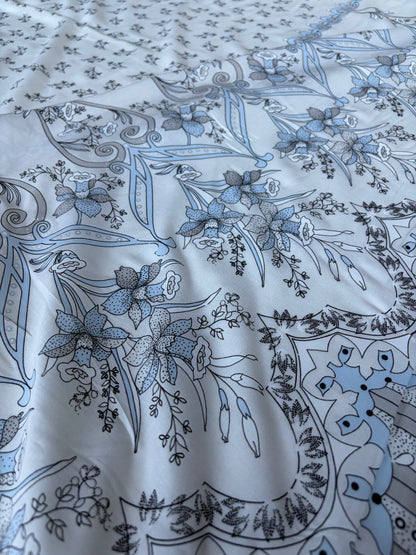 MARGE 005  cotton voile double border print