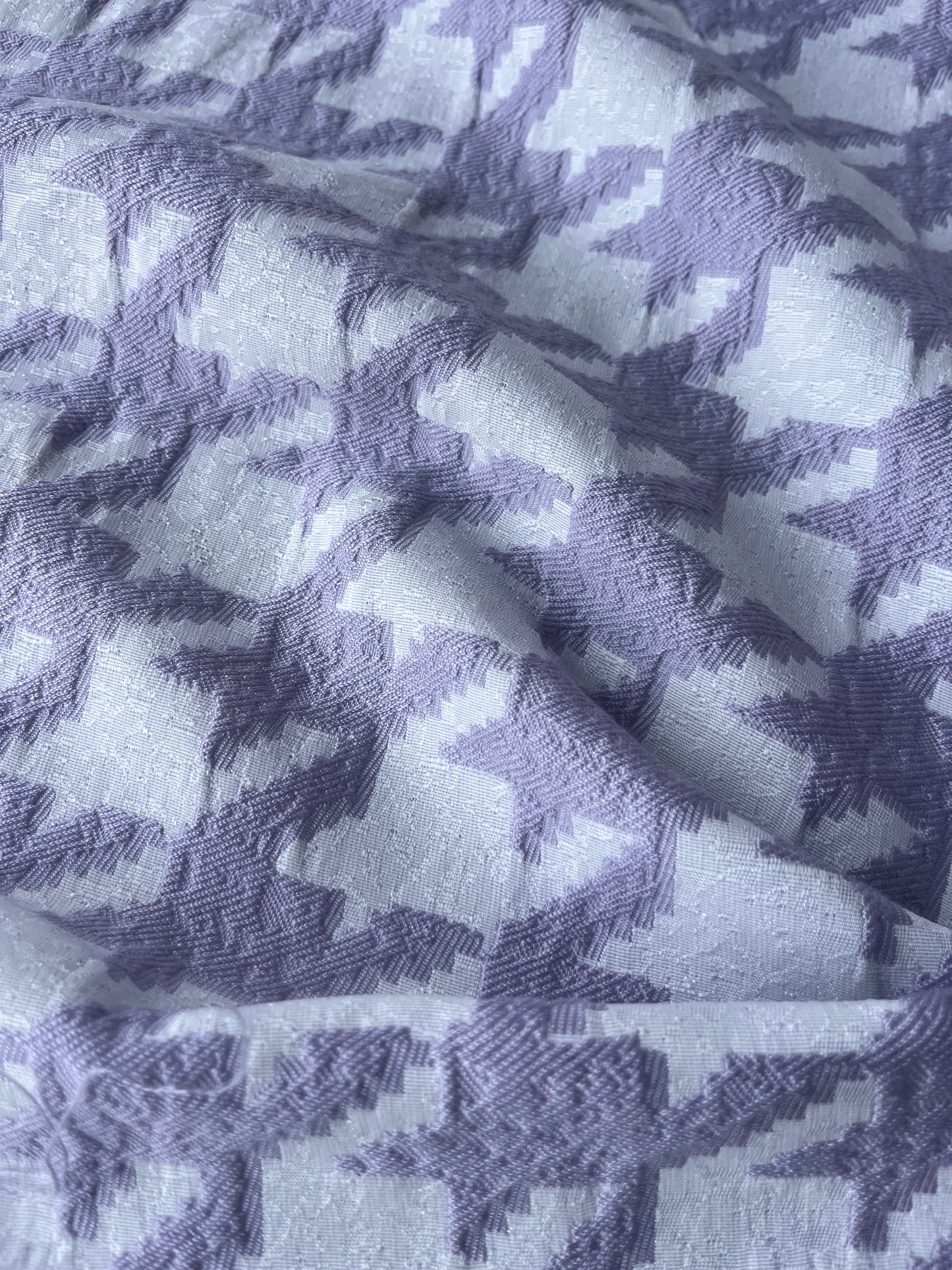 CELESTIN 007 cotton jacquard pied de cocq lilac