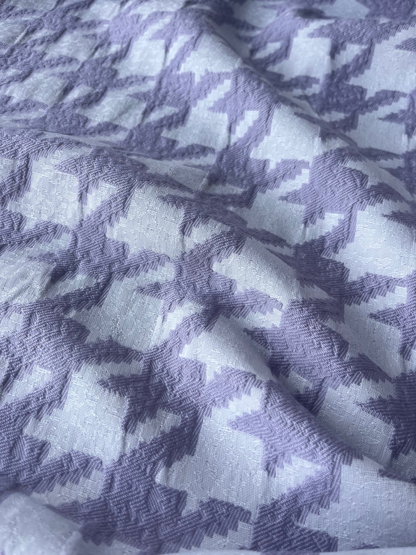 CELESTIN 007 cotton jacquard pied de cocq lilac