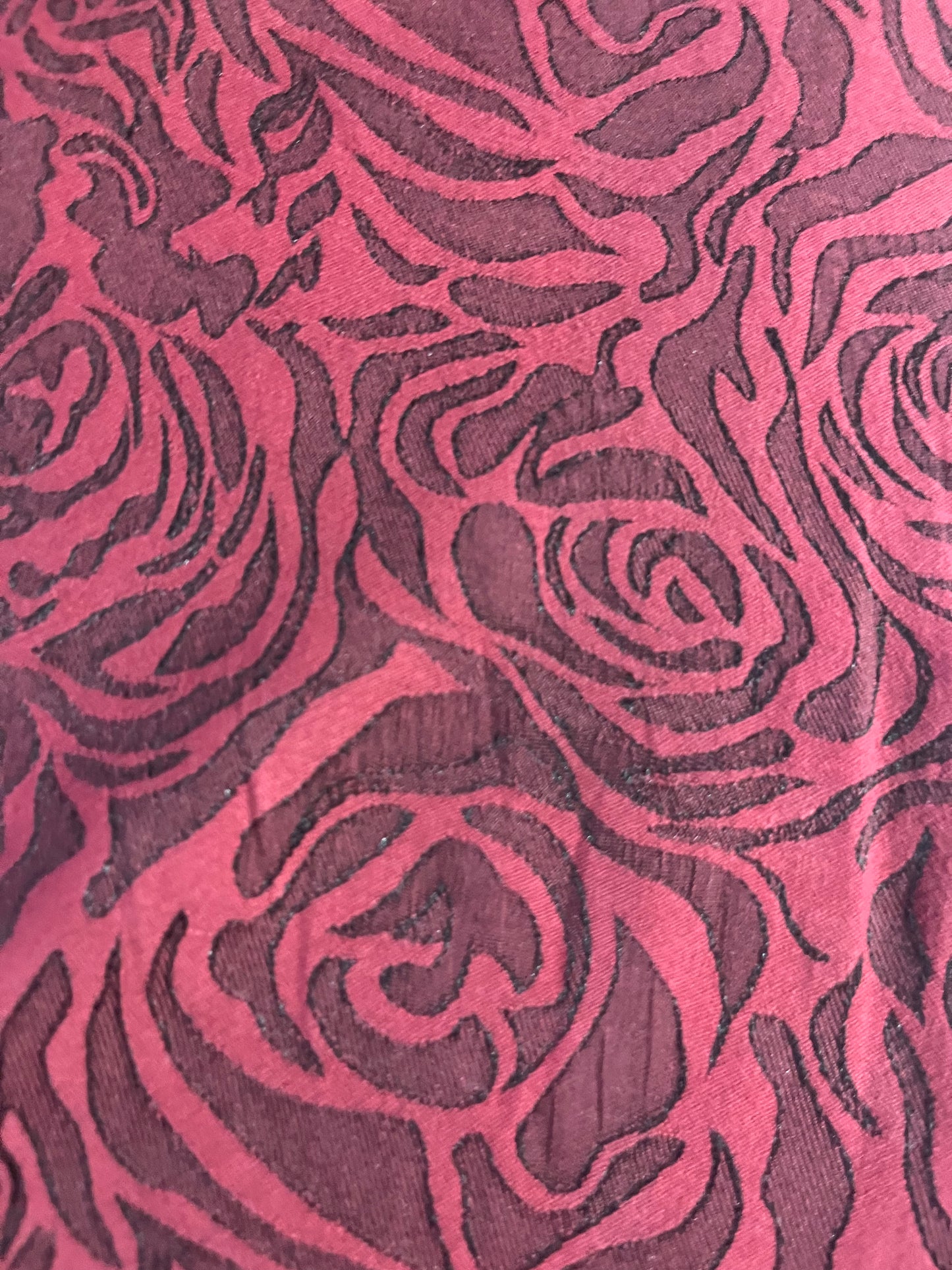 GASPARD 003 cotton stretch jacquard red roses