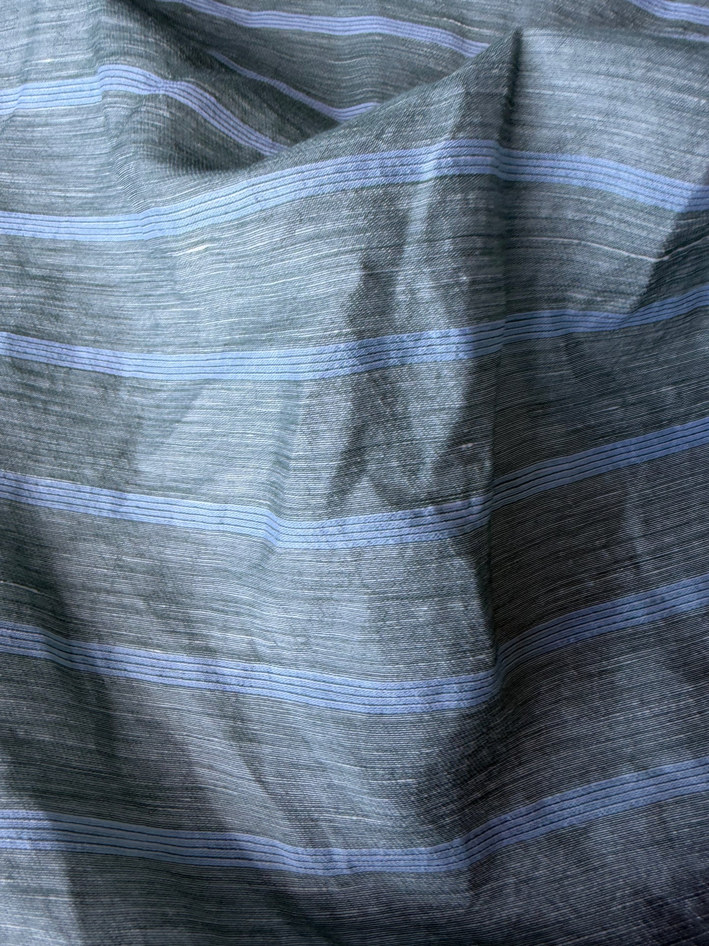 MARGE 006 taft stripes with linen sage green