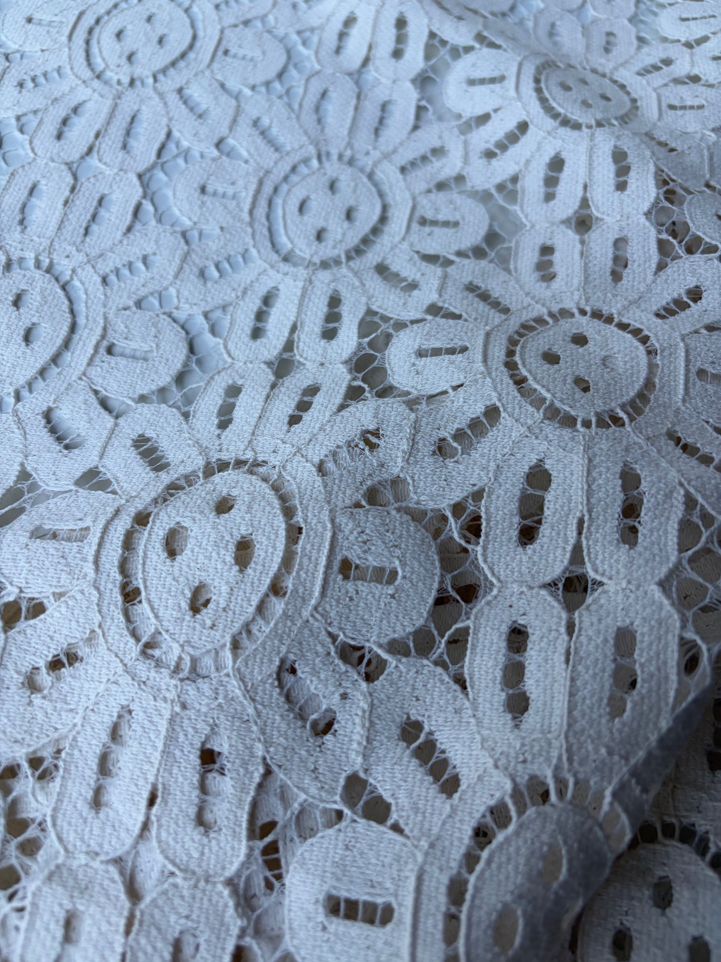 MARGE 009 cotton crochet flowers ecru
