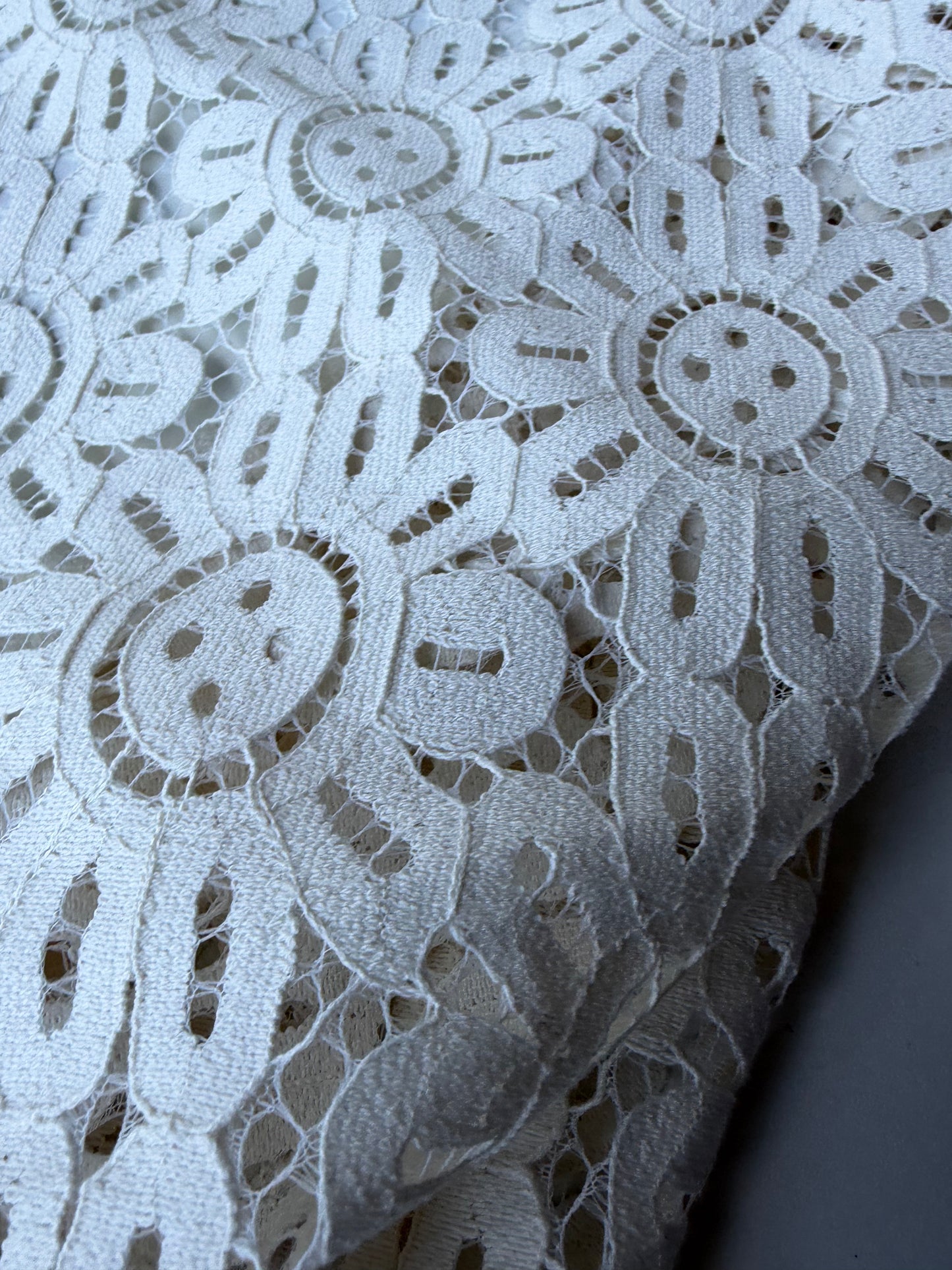 MARGE 009 cotton crochet flowers ecru