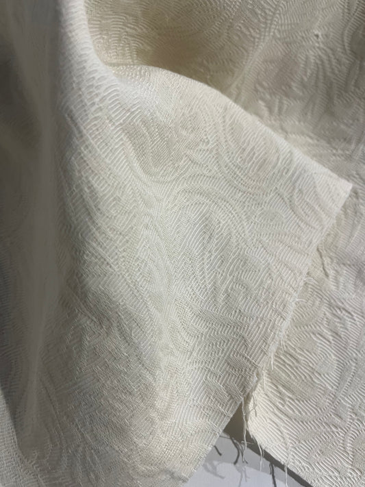 GASPARD 007 cotton stretch sand ornamental jacquard