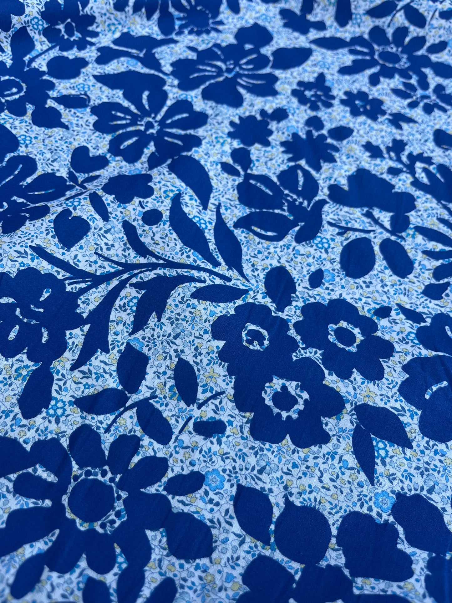 POPOL 017  Liberty of London indigo flowers