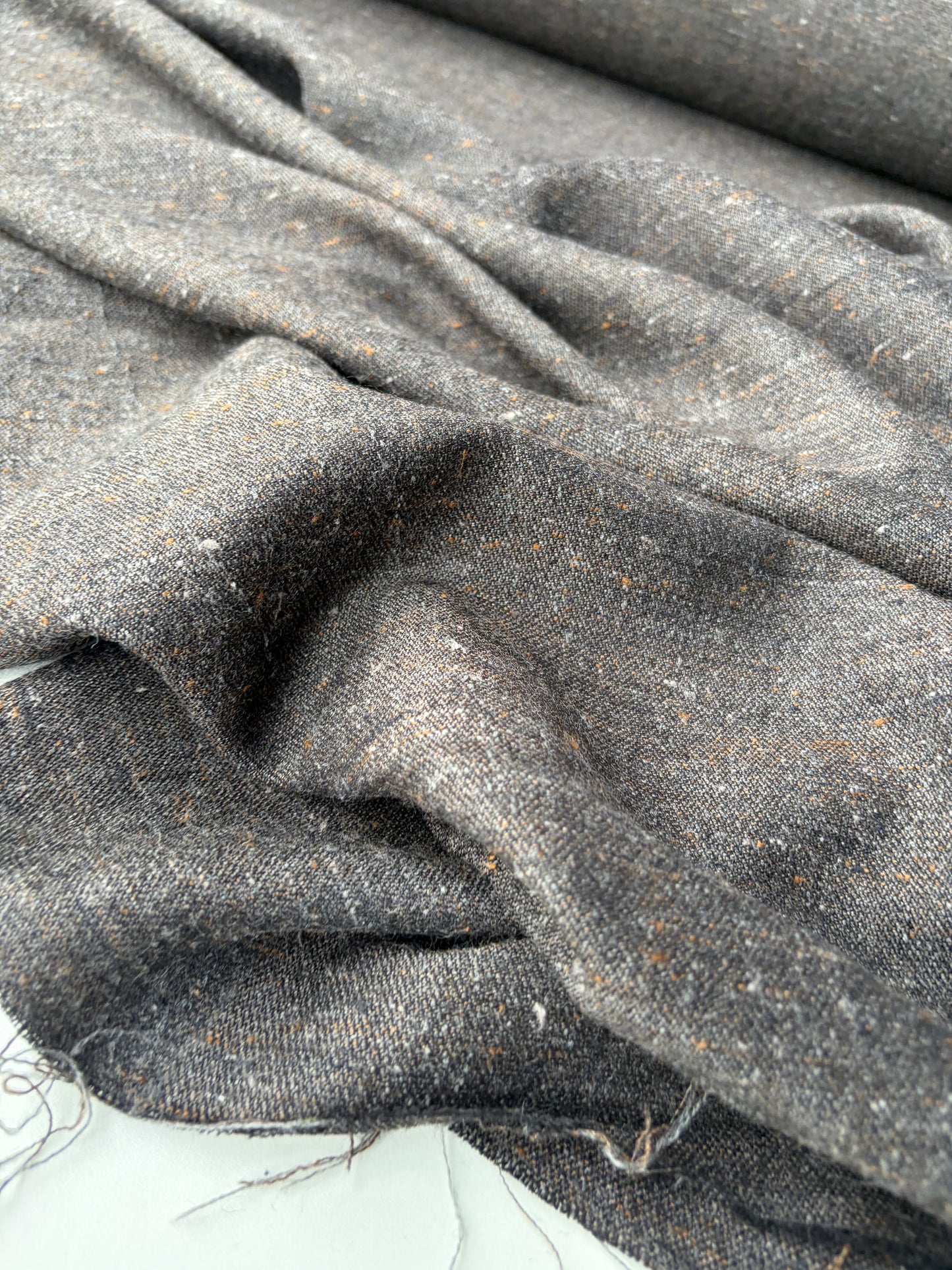 JOEL 039 brown light wool Shetland tweed