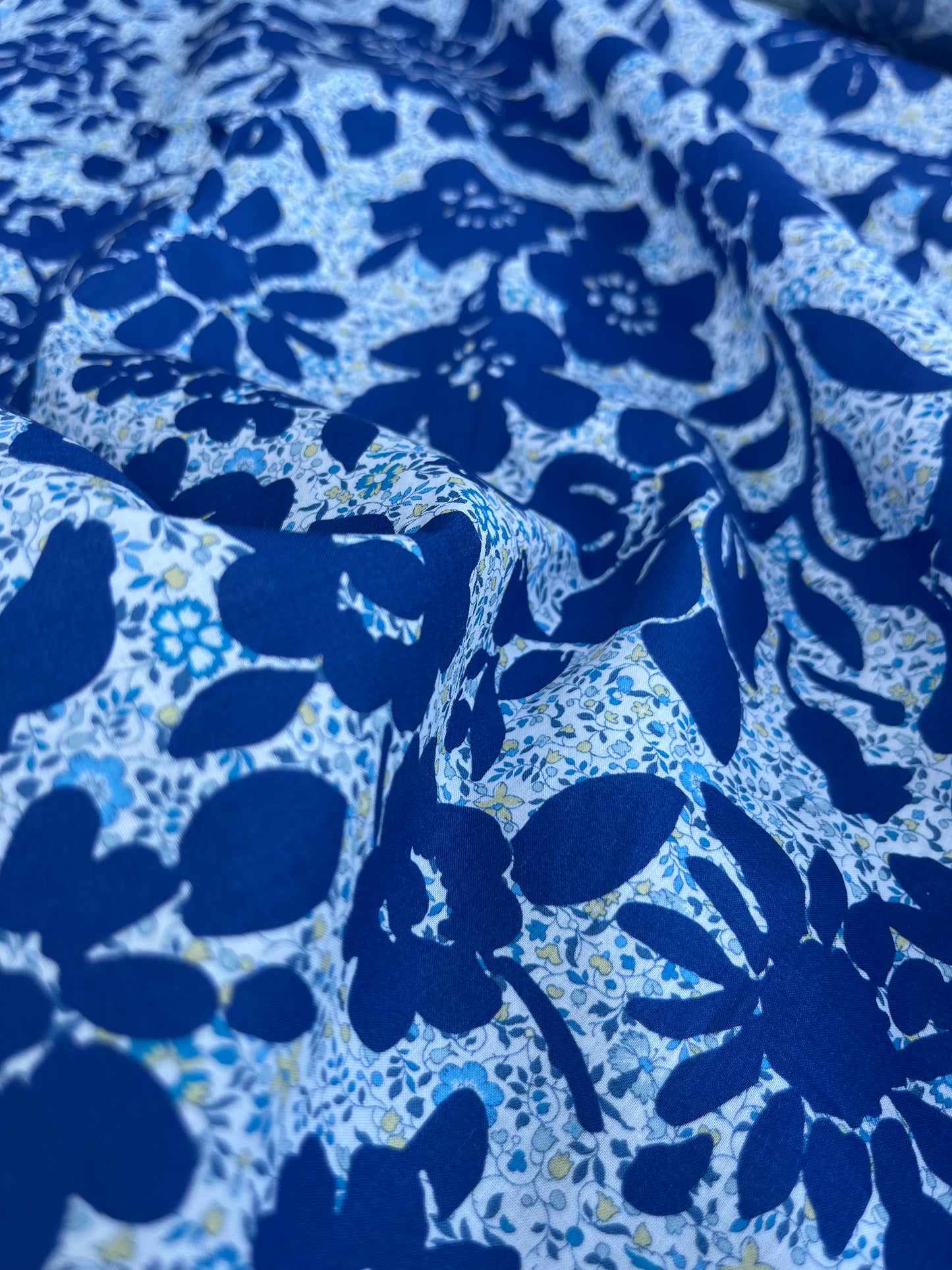 POPOL 017  Liberty of London indigo flowers
